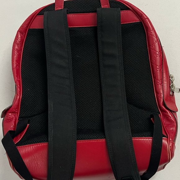 Gucci Red GG-Interlocking G Backpack - Picture 2 of 4